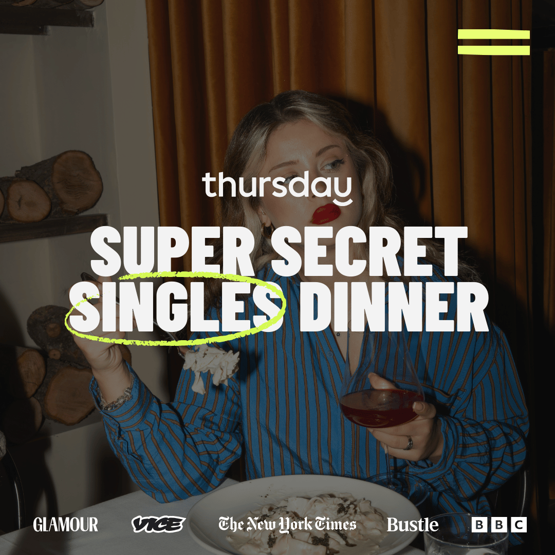 CANCELLED | Wednesday | Super Secret Singles Dinner (30-40) | Hidden Location