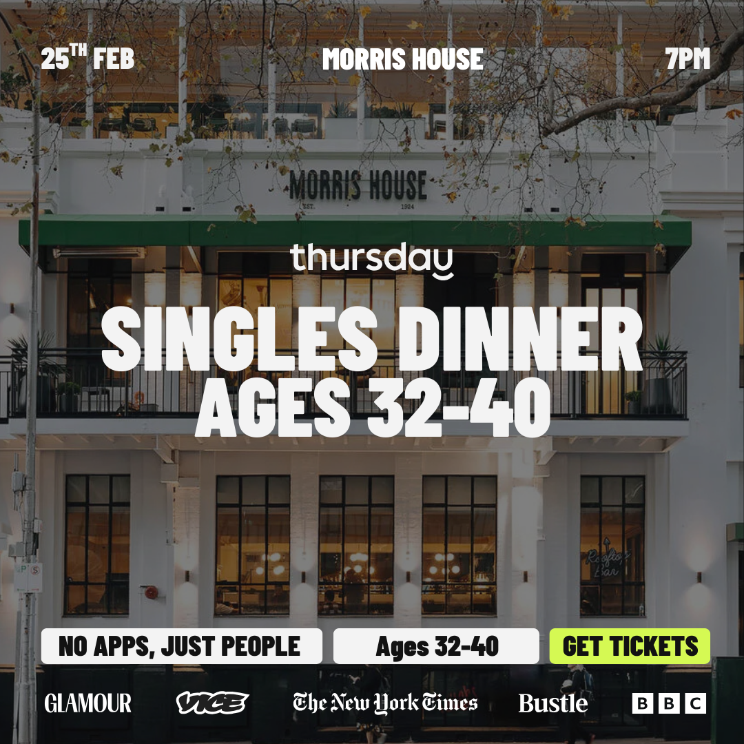 Wednesday | Morris House Singles Dinner  (32-40) | CBD