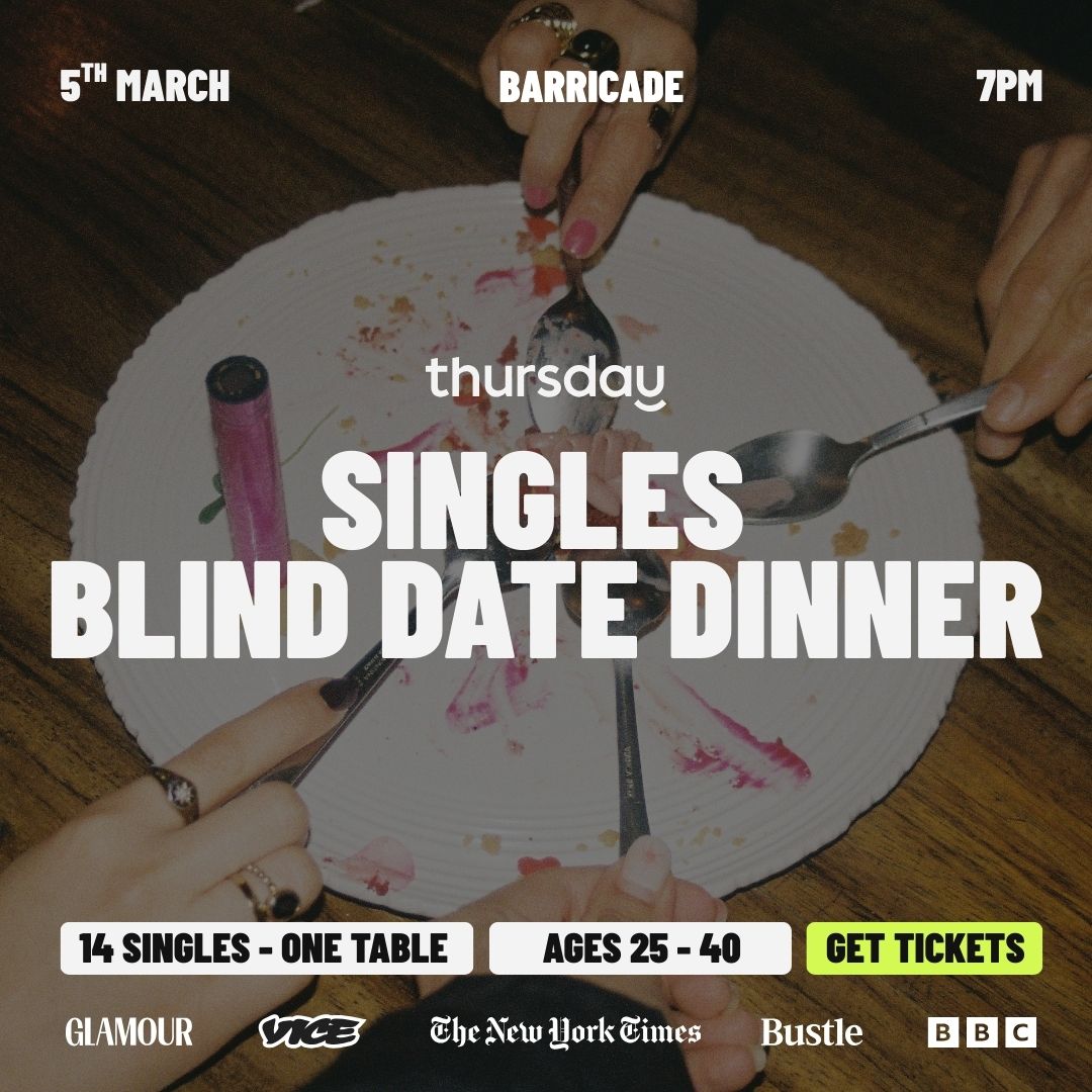 Thursday | Spill the Tea: Singles Blind Date Dinner 🍷✨ | Barricade