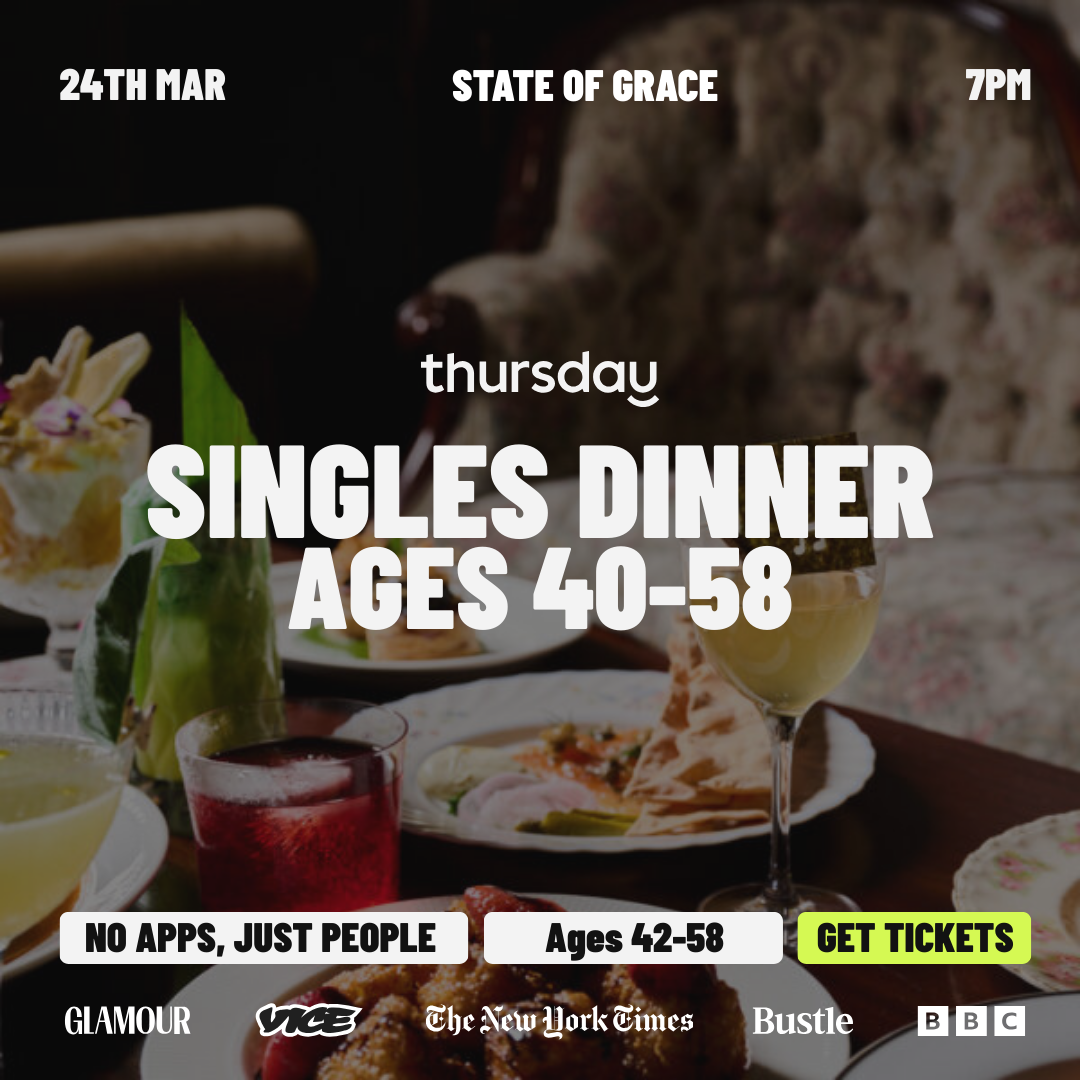 Tuesday | State of Grace Singles Dinner (40-58) | Melbourne CBD