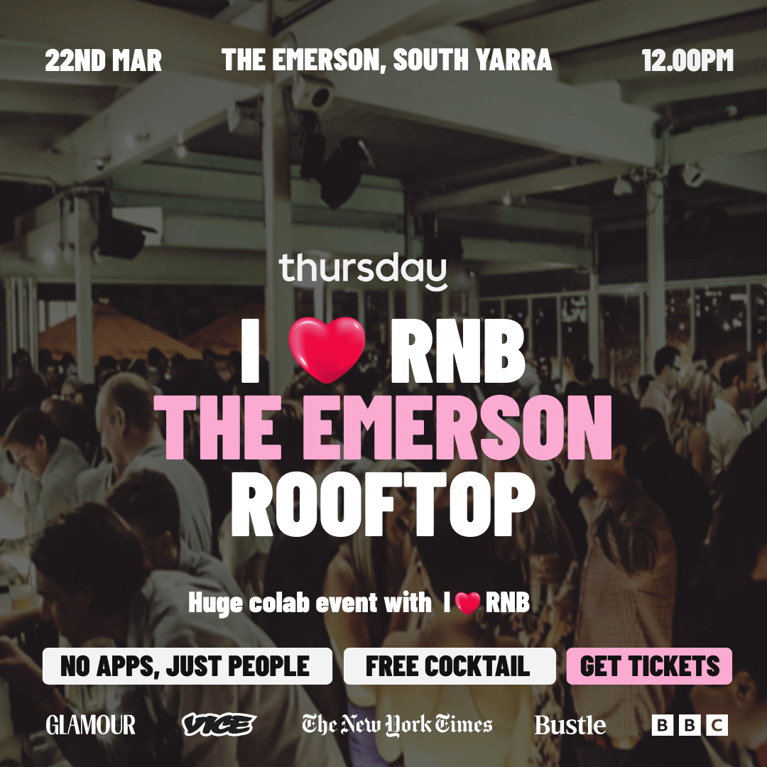 Sunday | I🩷RNB x Thursday at The Emerson |  South Yarra
