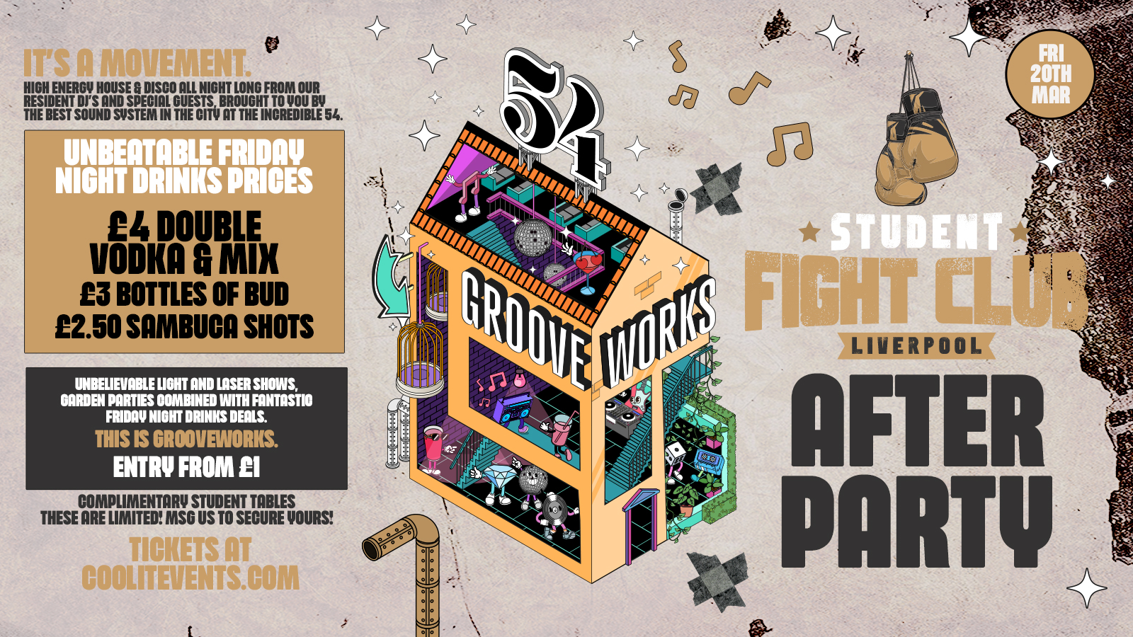 GROOVEWORKS 🪅🎶🪩 SFC AFTERPARTY  – FRIDAY NIGHTS @ 54