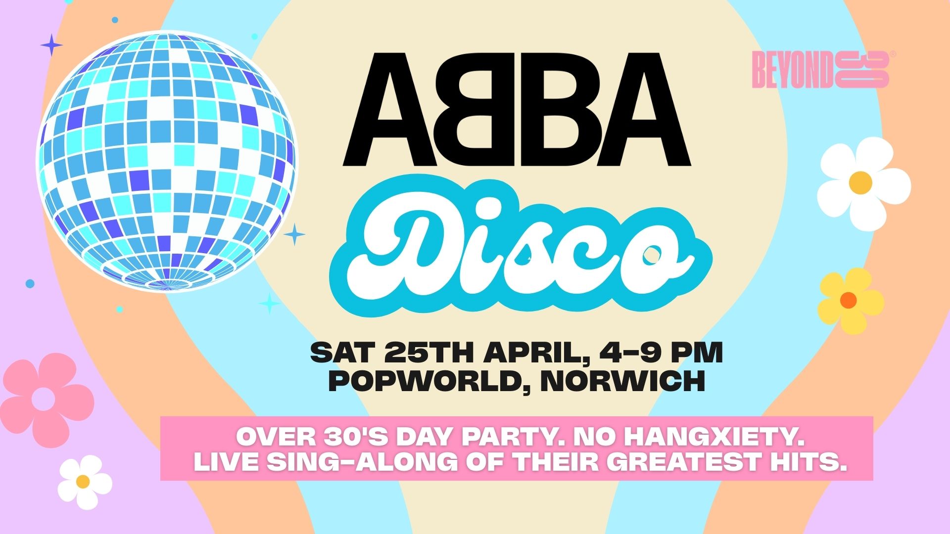 OVER 30s DAYTIME ABBA DISCO – NORWICH ⭐