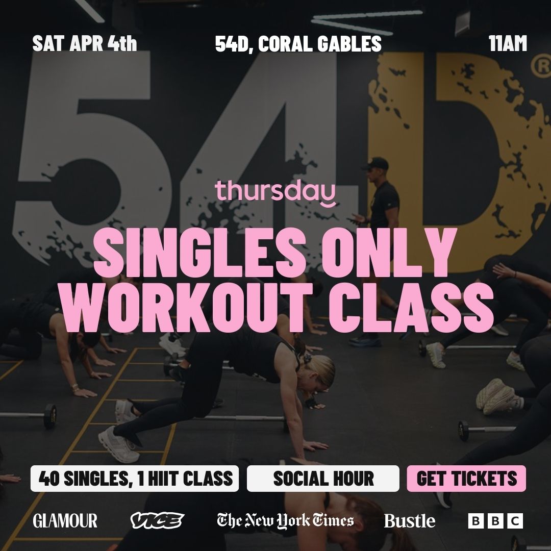 Saturday | Singles Sweat Series 🏋️‍♂️ 54D | Coral Gables