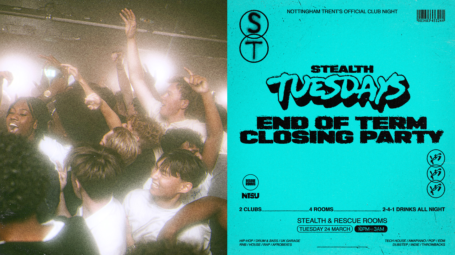 Stealth Tuesdays – END OF TERM CLOSING PARTY 🎉