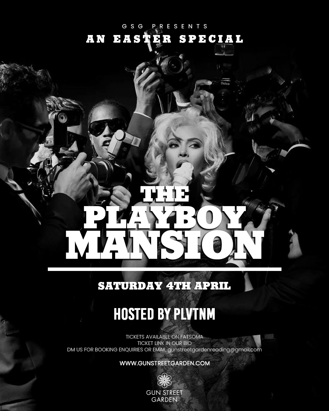 GSG PRESENTS… THE PLAYBOY MANSION 🐰 at Gun Street Garden, Reading