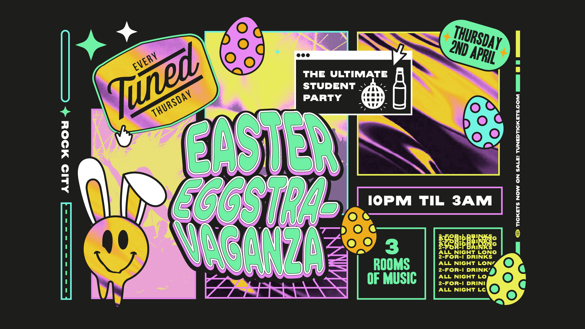 Tuned – EASTER EGGSTRAVAGANZA! (EASTER SPECIAL) – Nottingham’s Biggest Student Night – 2-4-1 Drinks All Night Long – 02/04/26