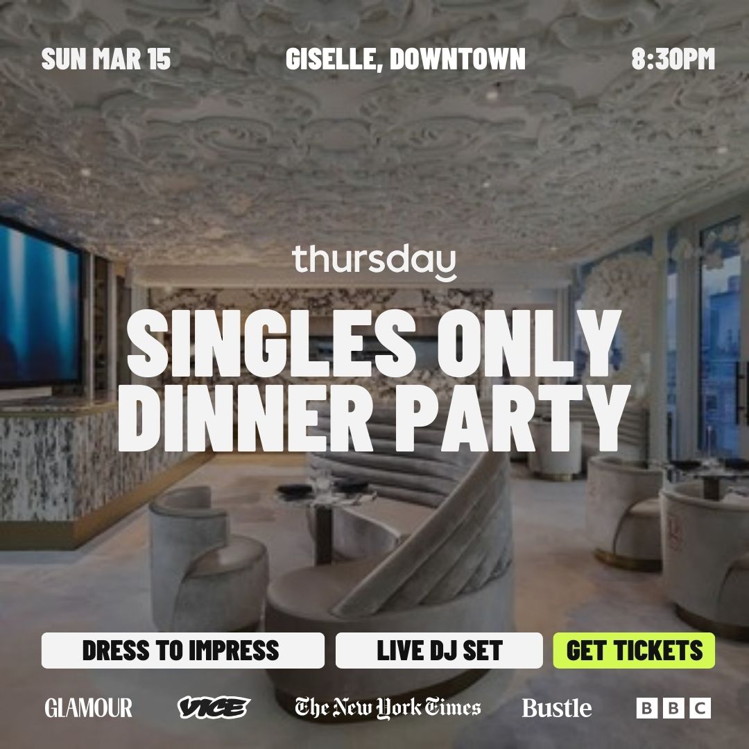 Sunday | Private Singles Dinner Party @ Giselle 🪩 | Age Group Matching | Downtown