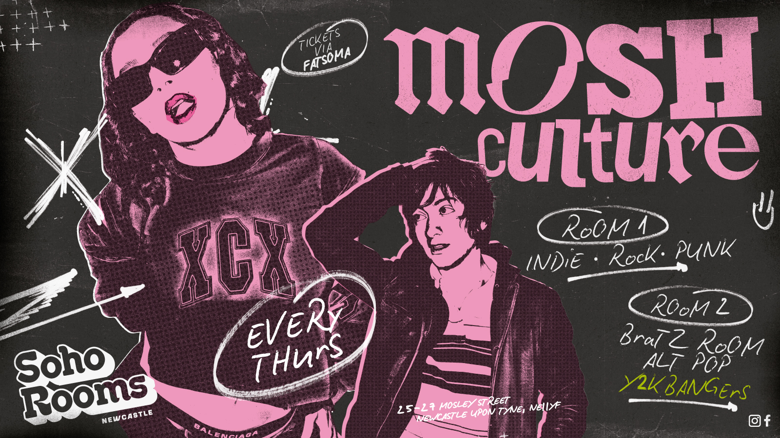 Mosh Culture | Every Thursday | Soho Rooms Newcastle