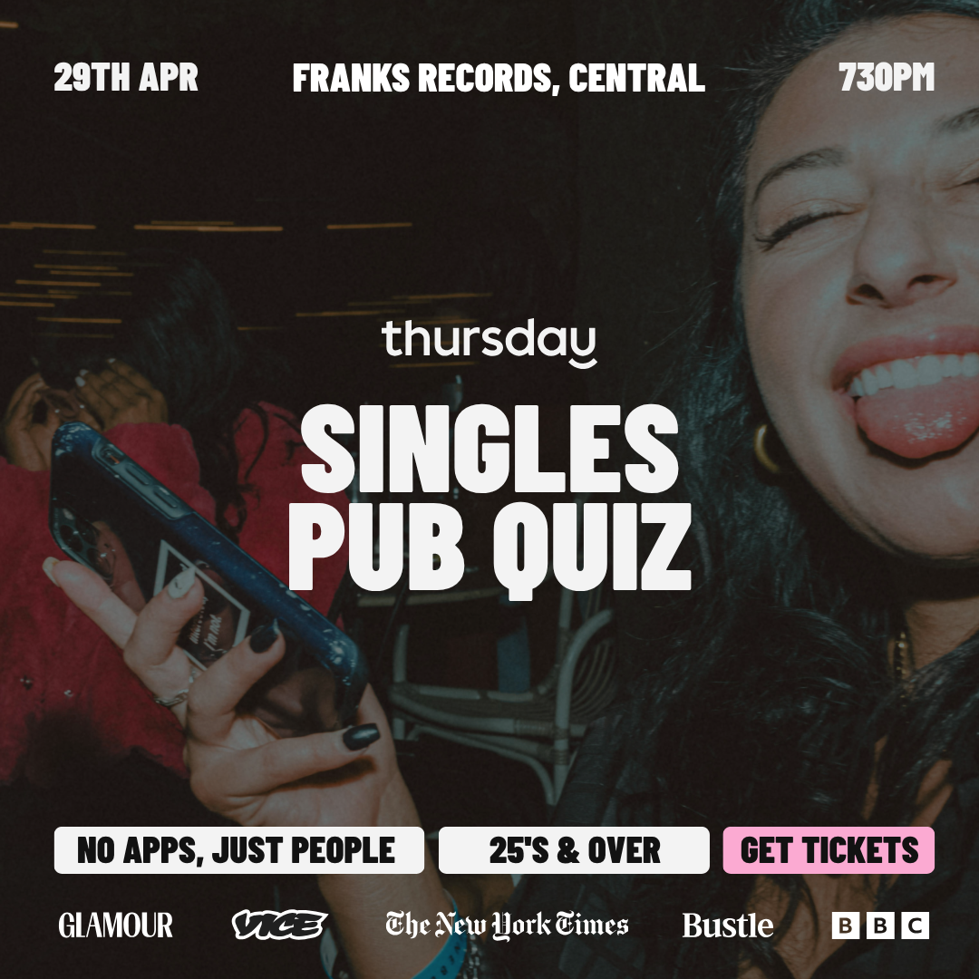 Thursday | Singles Pub Quiz | Frank’s Records
