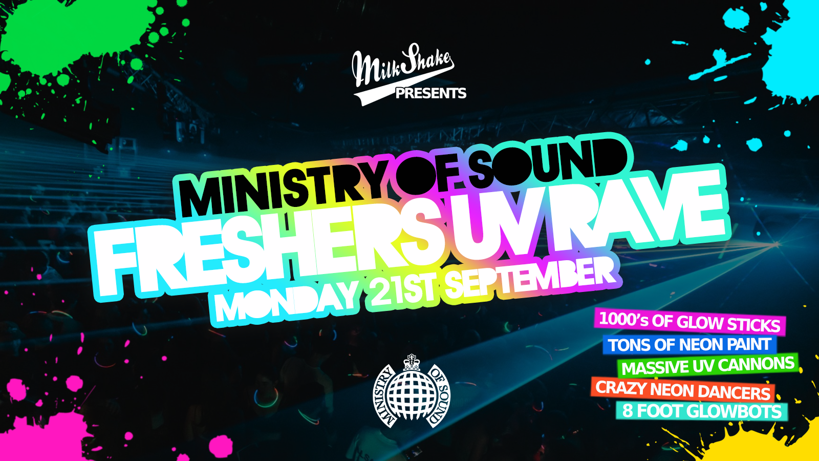 The London Freshers UV Rave 2026 September 21st BOOK NOW [LONDON FRESHERS WEEK 2026]