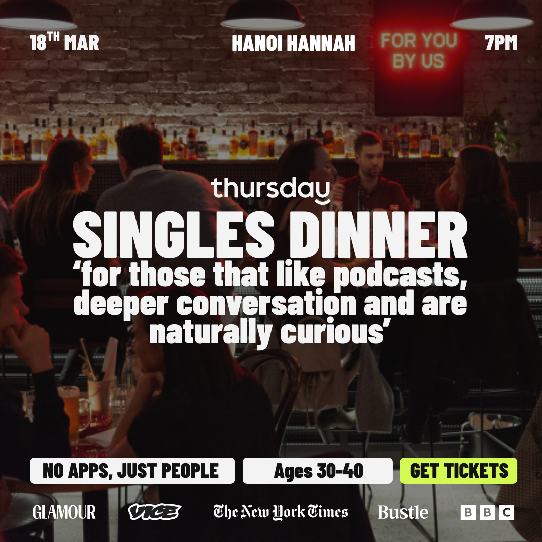 Wednesday | Hanoi Hannah Singles Dinner Curious Minds (30-42) | Melbourne CBD