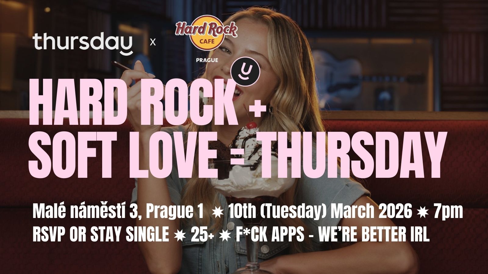 Thursday Dating | Singles Mixer & Live Matching | Hard Rock Cafe, Prague 1 1 | CZ / EN