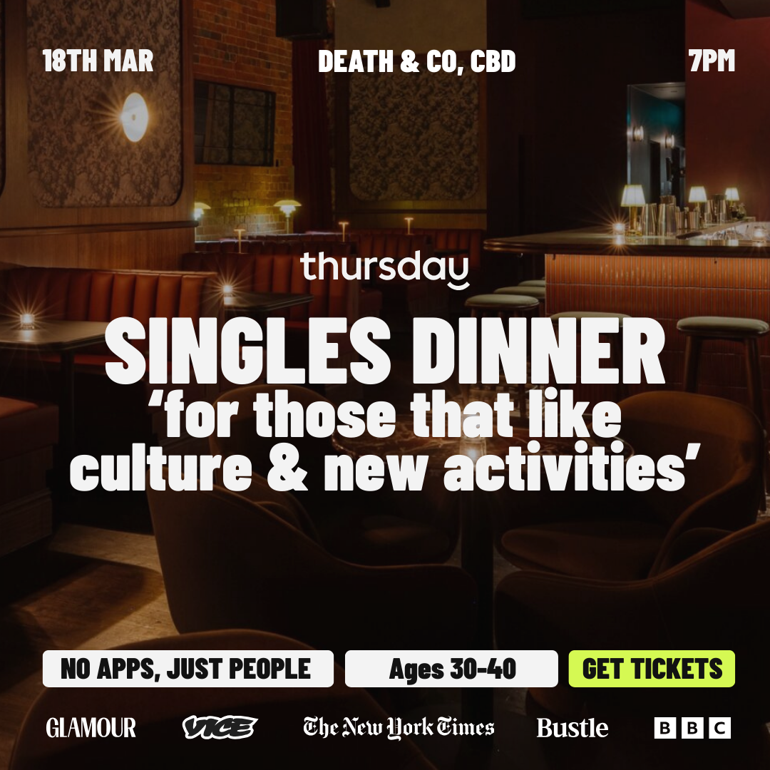 Wednesday | Death & Co Singles Dinner (30-40) | Melbourne CBD