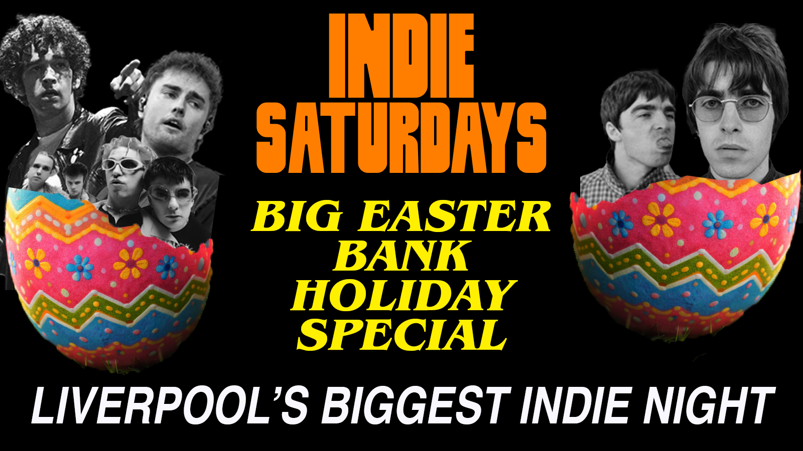 Shit Indie Disco presents  – EASTER BANK HOLIDAY INDIE SATURDAYS AT TUNNEL (beneath Heebies on Seel Street – £5 DOUBLES & MIXER – OPEN UNTIL 6AM