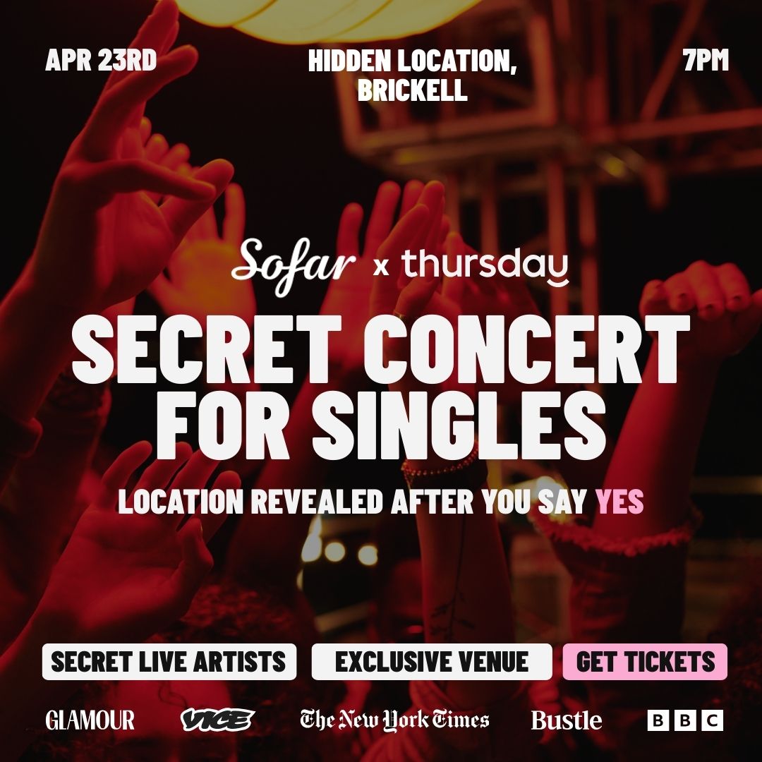 Thursday | Thursday x Sofar Sounds Secret Concert 🎙️ Hidden Theater | Brickell