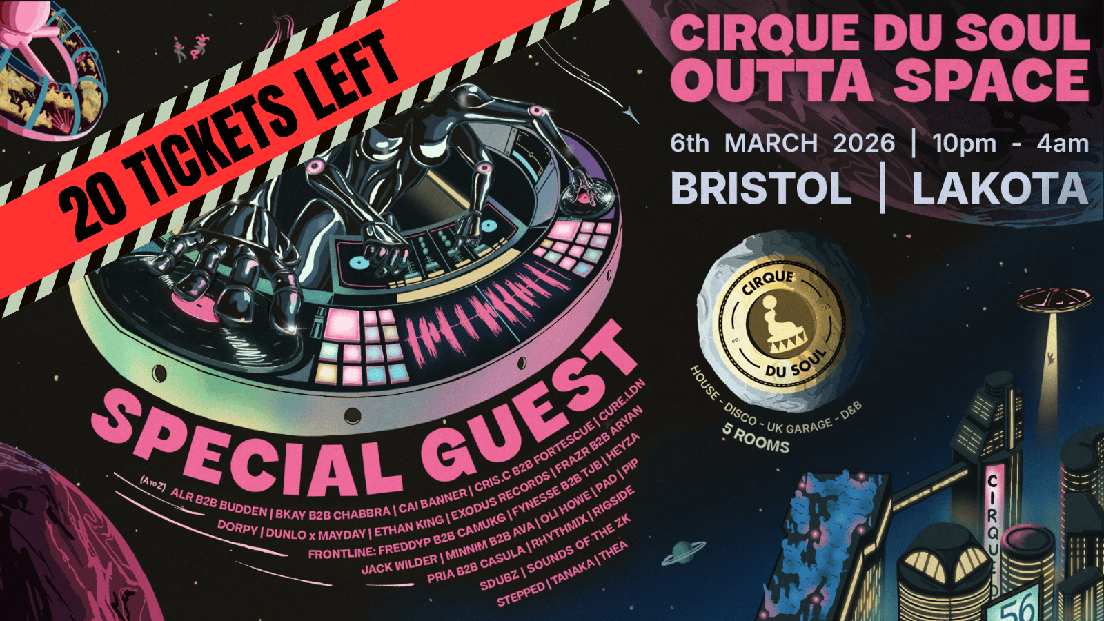 Cirque Du Soul: Bristol // FINAL TICKETS ON LAKOTA WEBSITE