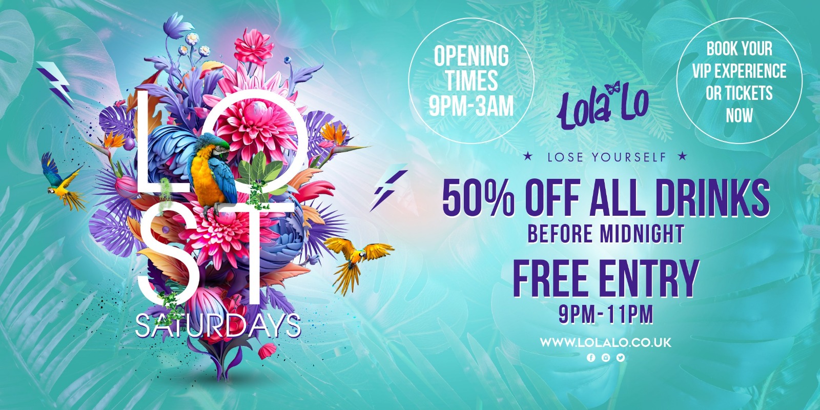 LOST Saturdays @ LOLA LO 🏝️