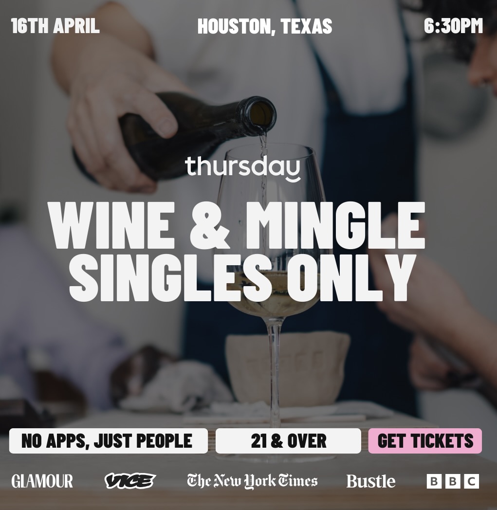THURSDAY | Wine & Mingle Singles Only City Cellars (21+) | Houston