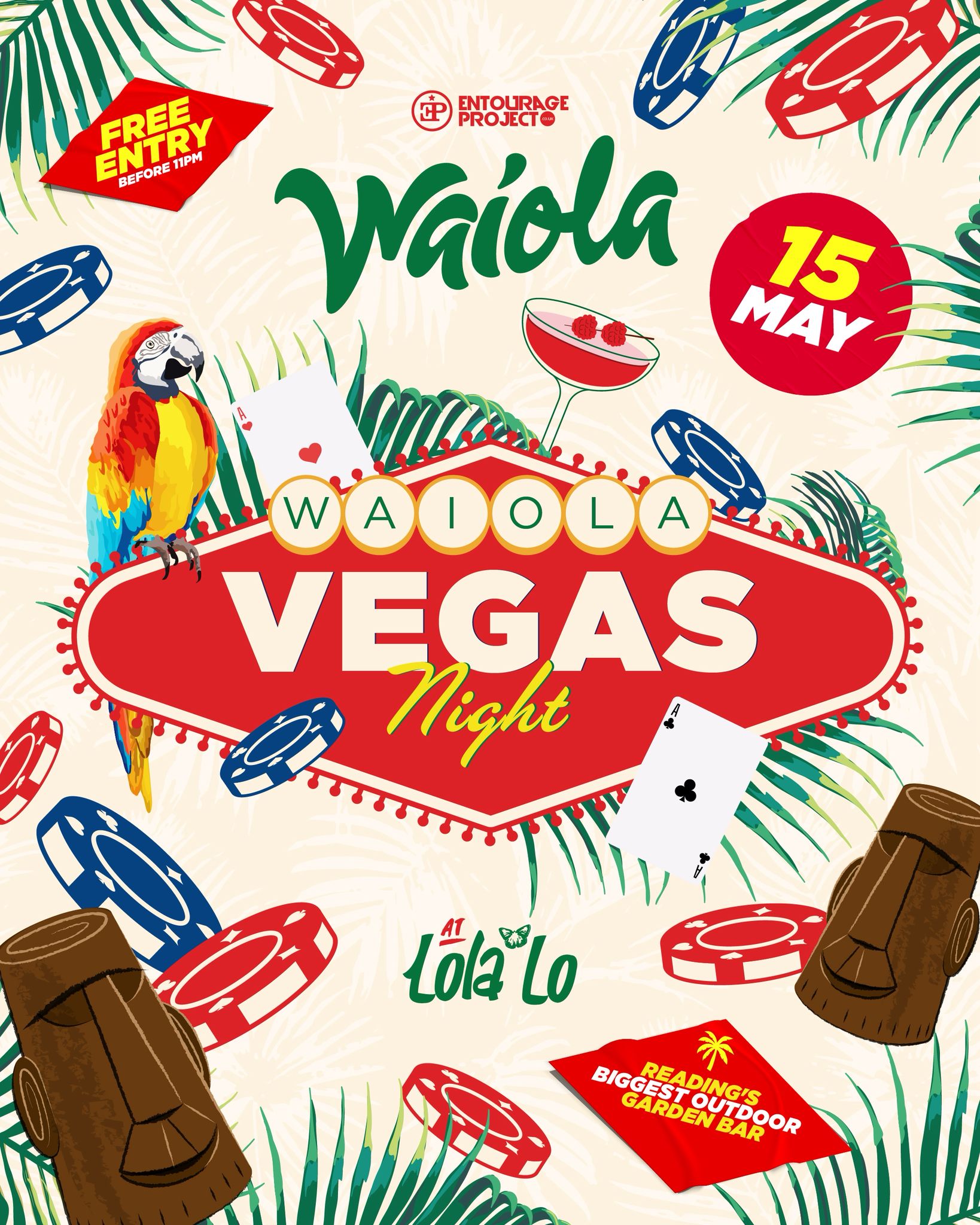 Waiola: VEGAS NIGHT  with LIVE ROULETTE TABLE♦️🎰