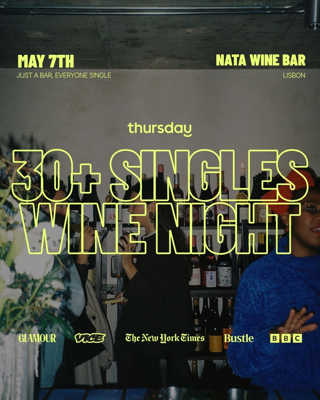 Thursday | 30+ Singles Wine Night | Nata Wine Bar