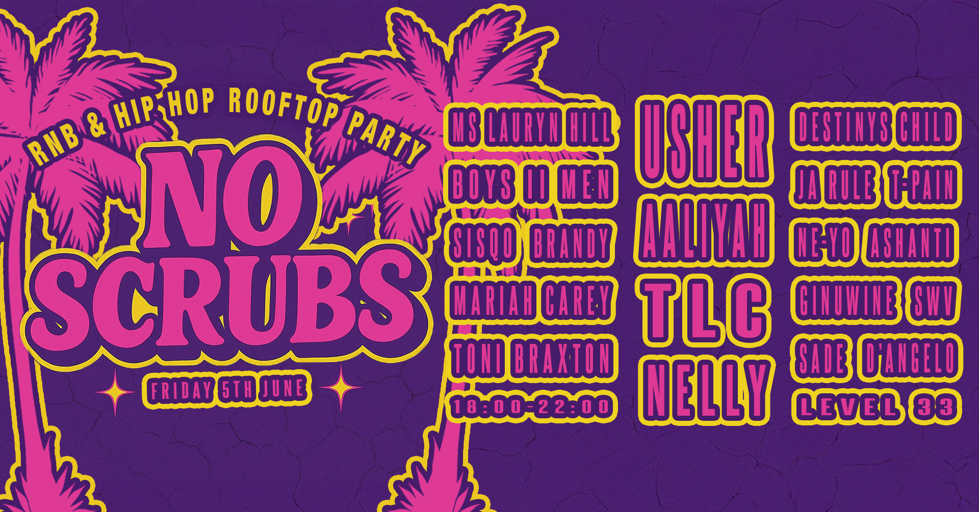 No Scrubs: 90s & 00s R&B  Summer Rooftop Party (Plymouth)