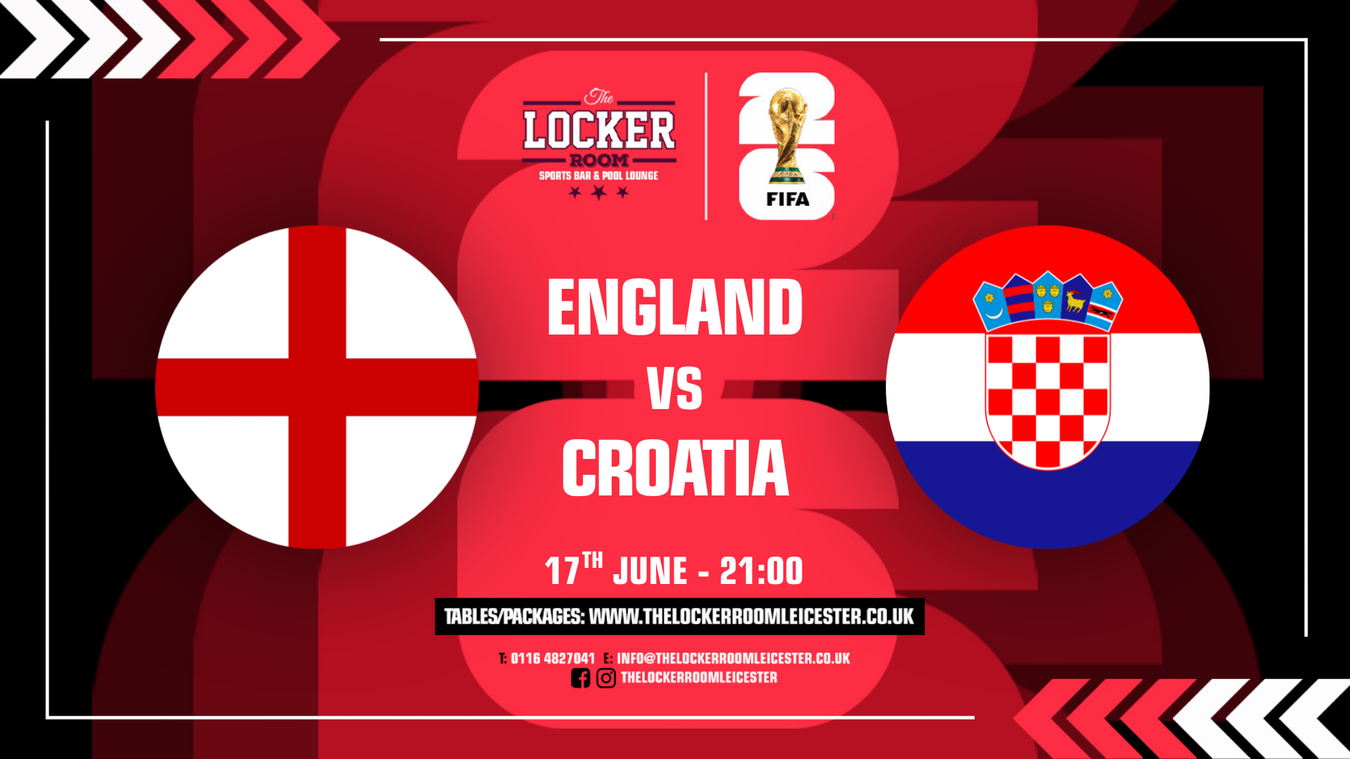 Promotional image for FIFA WORLD CUP 2026: ENGLAND vs CROATIA