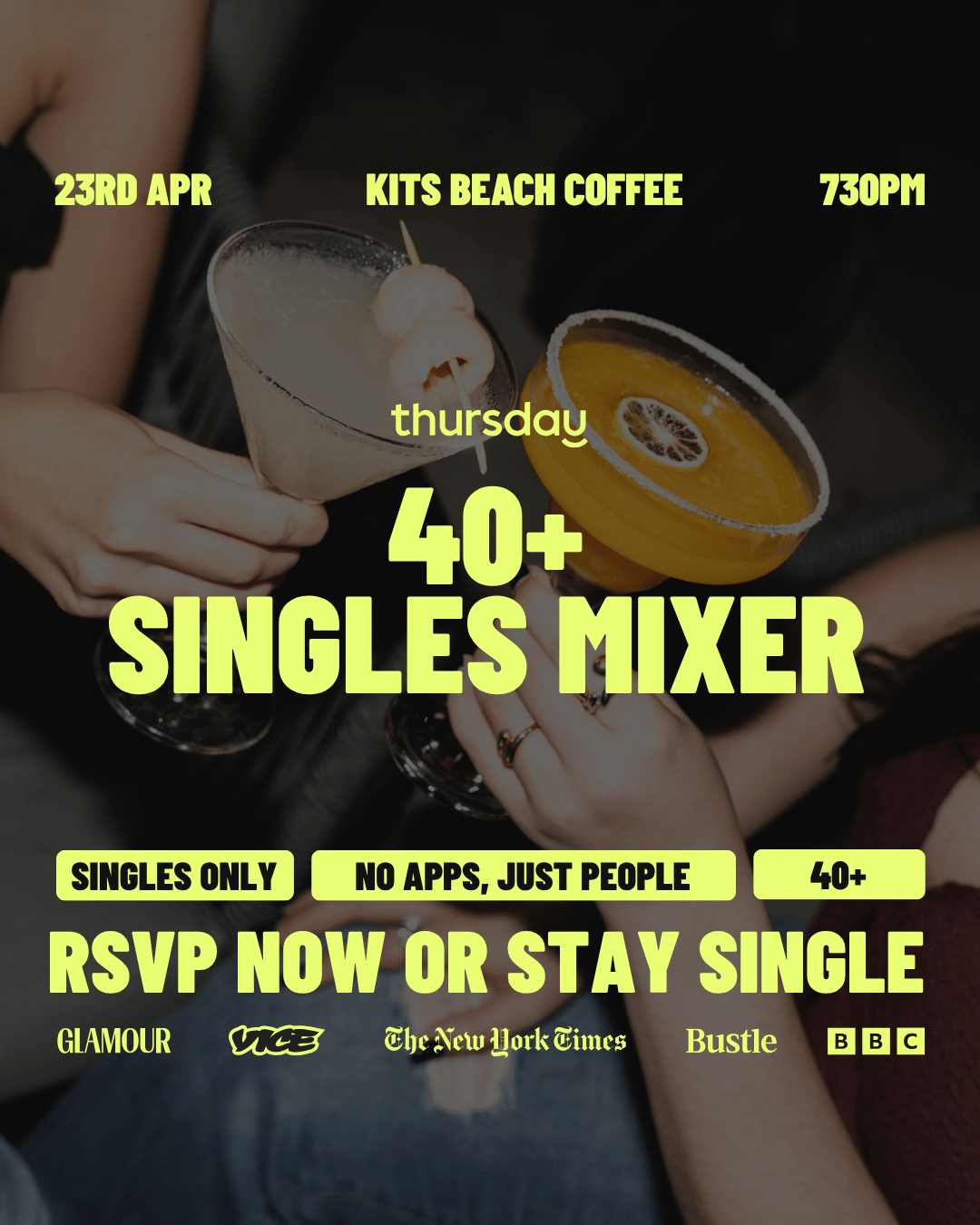 Thursday | Singles Mingle @ Kits Beach Coffee | Vancouver