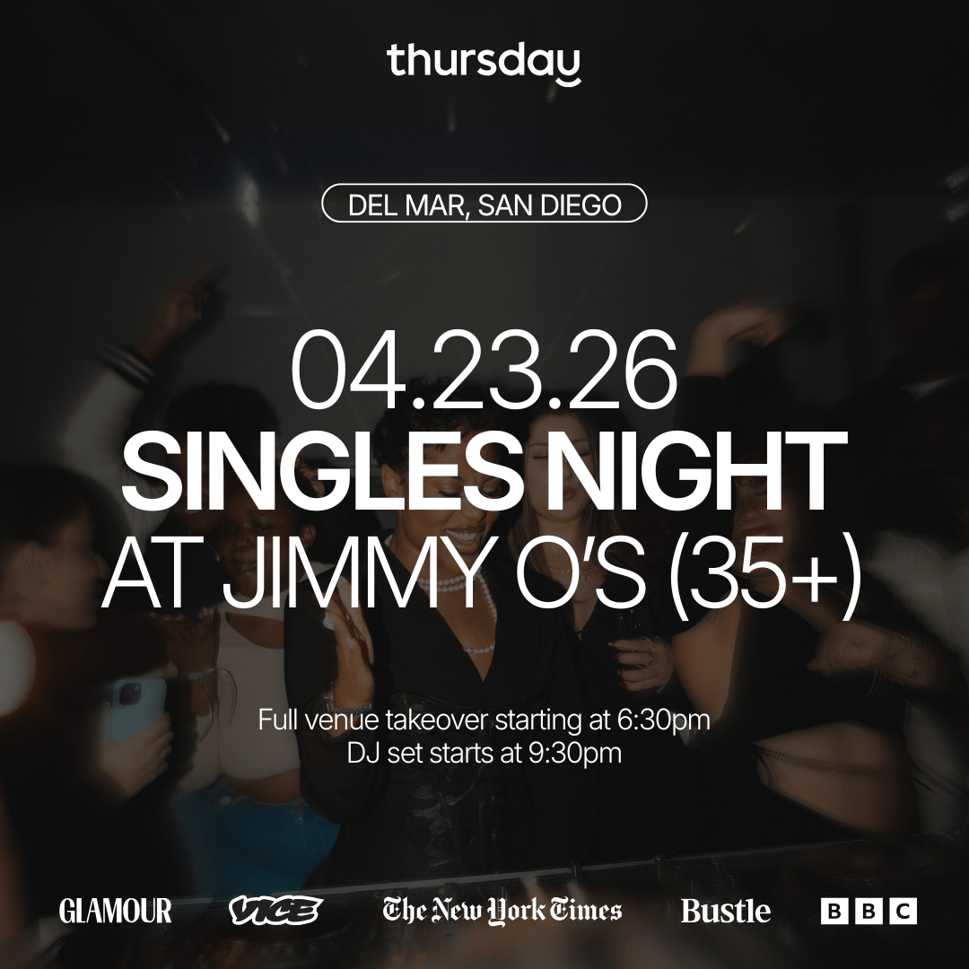 Thursday | Singles Night @ Jimmy O’s (35+) | San Diego