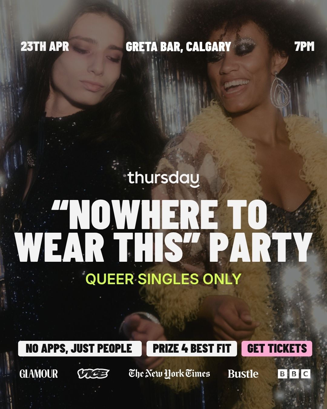 Thursday | Greta Bar “Nowhere to Wear This” Party 👗 (LGBTQ+ 🏳️‍🌈 ) | Calgary
