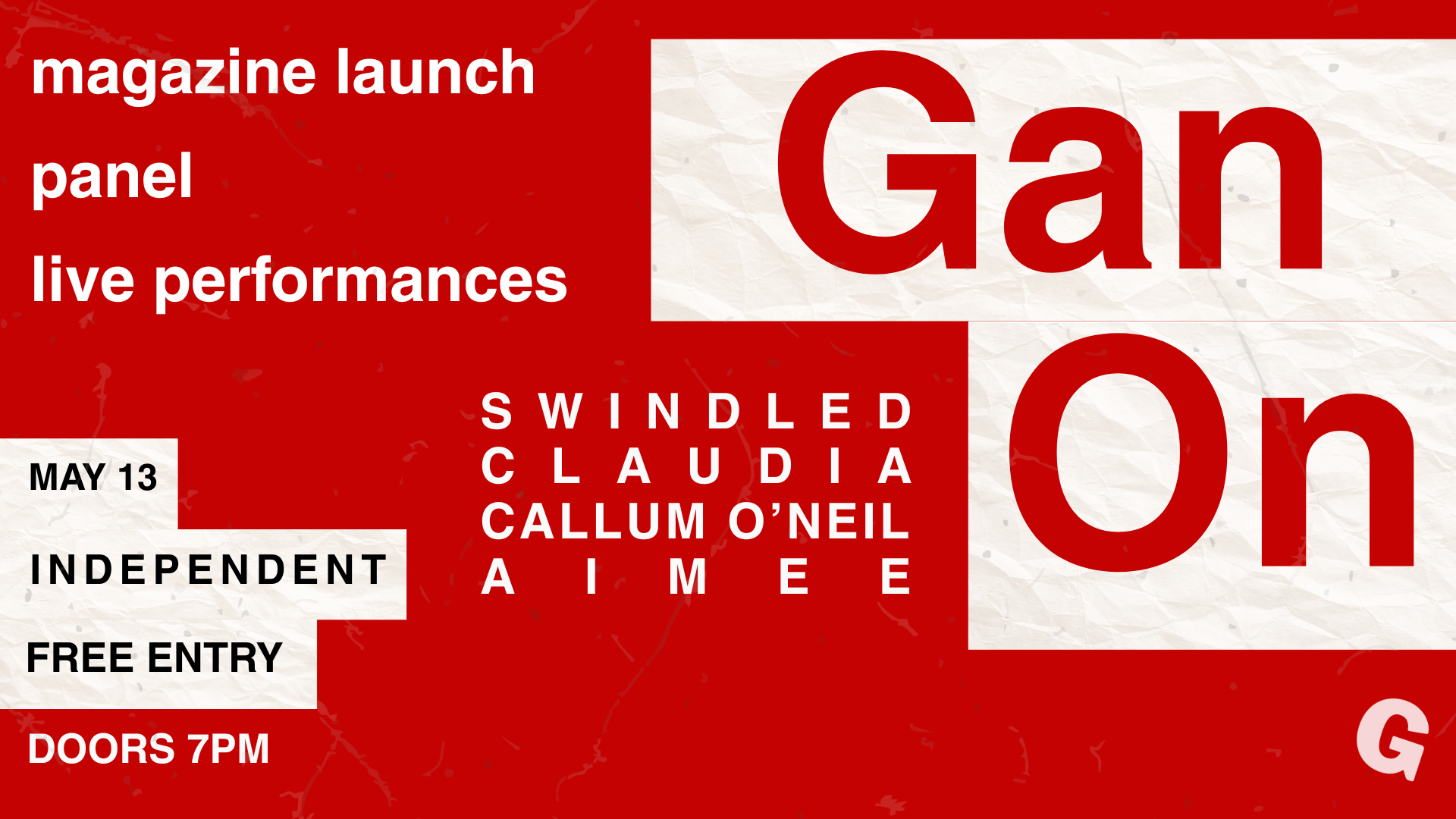 Gan On: Magazine Launch, Panel & Showcase