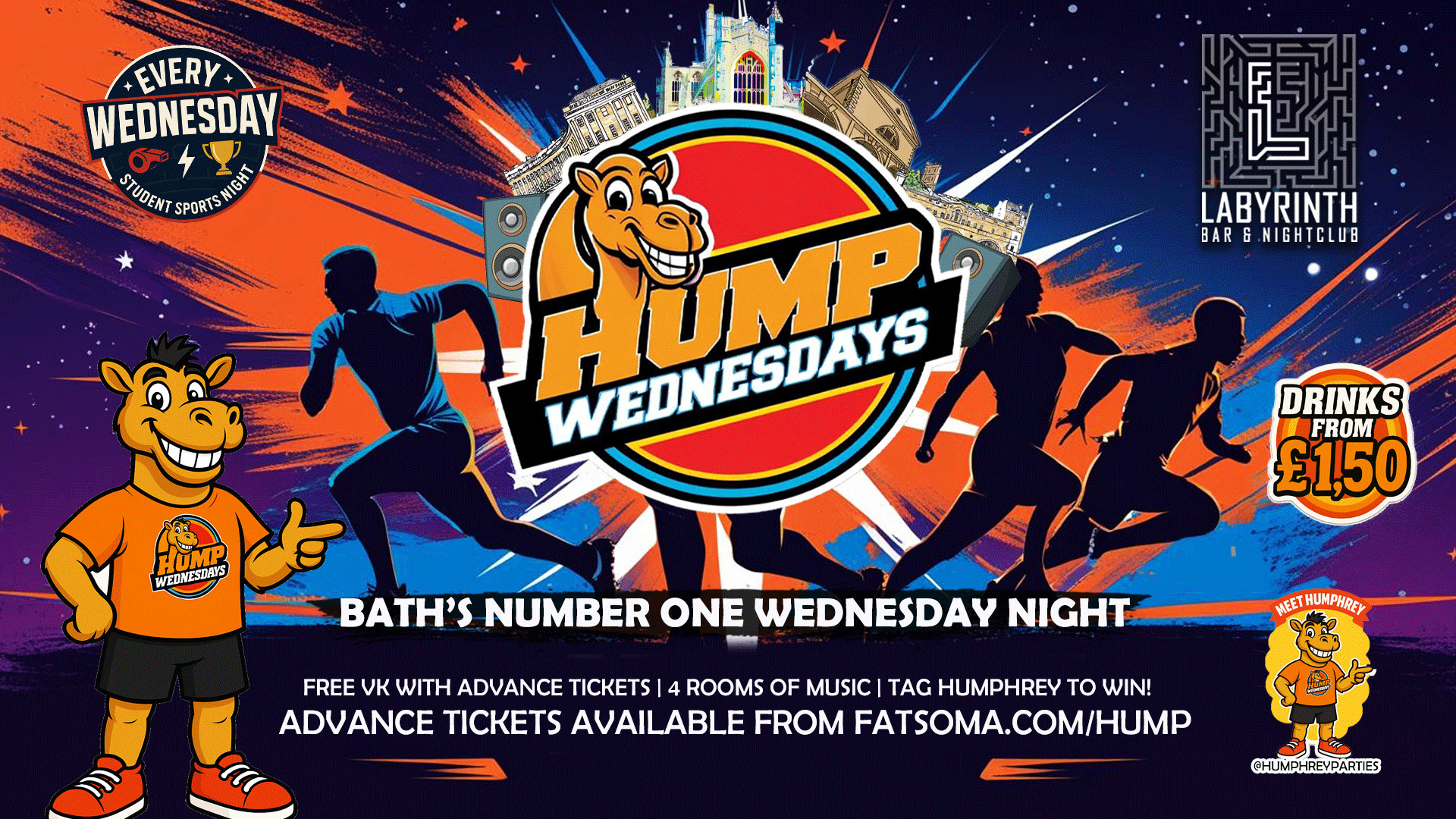 🐫 Hump Wednesdays 🐫 Bath's Number One Wednesday Night!