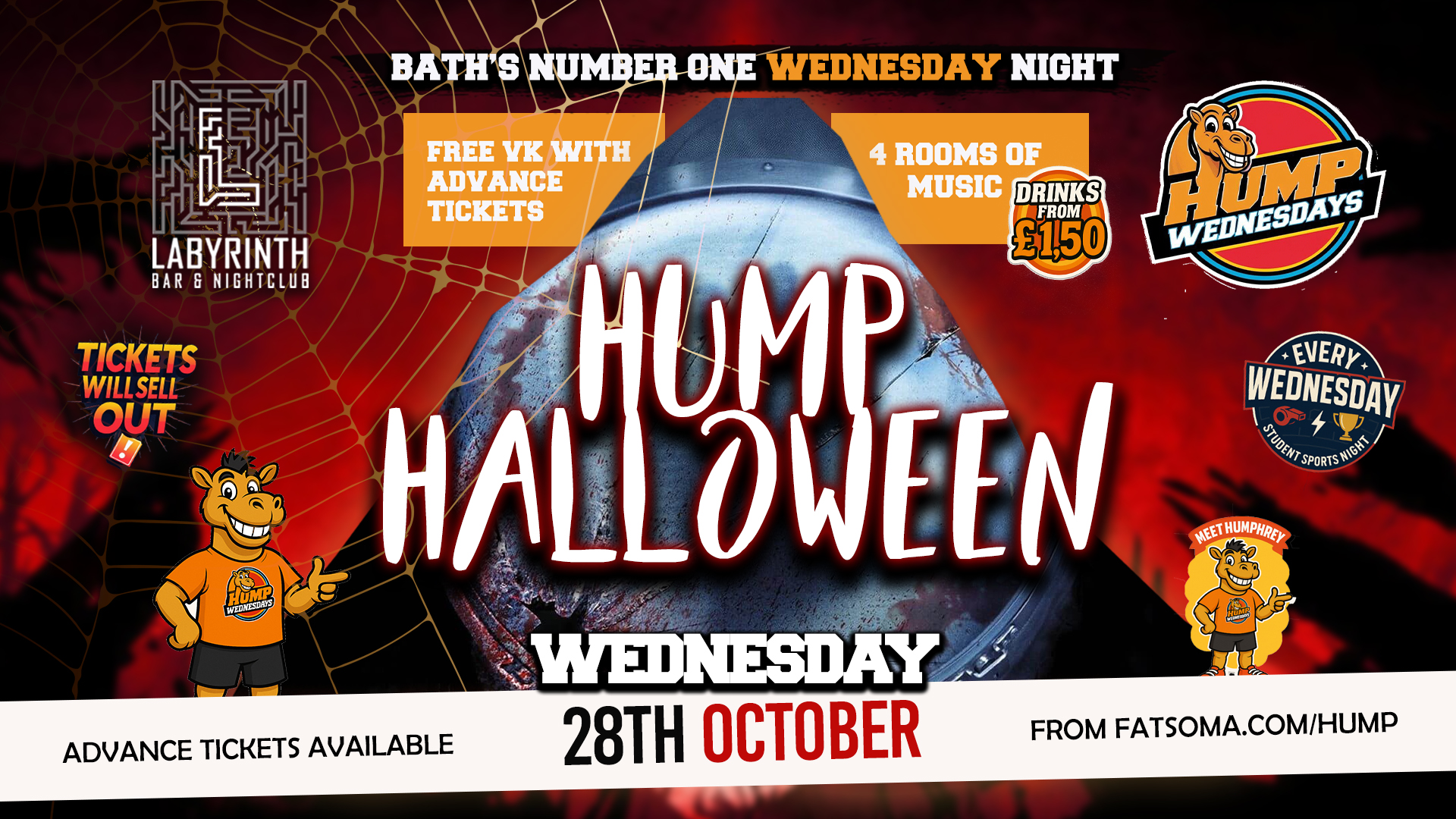 🐫 Hump Wednesdays | 🐈‍⬛ HALLOWEEN!!! 🎃 Bath's Number One Wednesday Night!