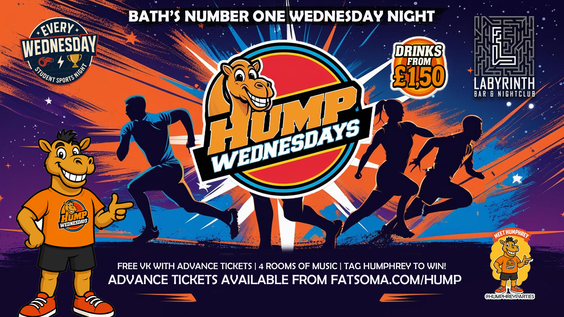 🐫 Hump Wednesdays 🐫 LAST HUMP OF 2026!!  Bath's Number One Wednesday Night!