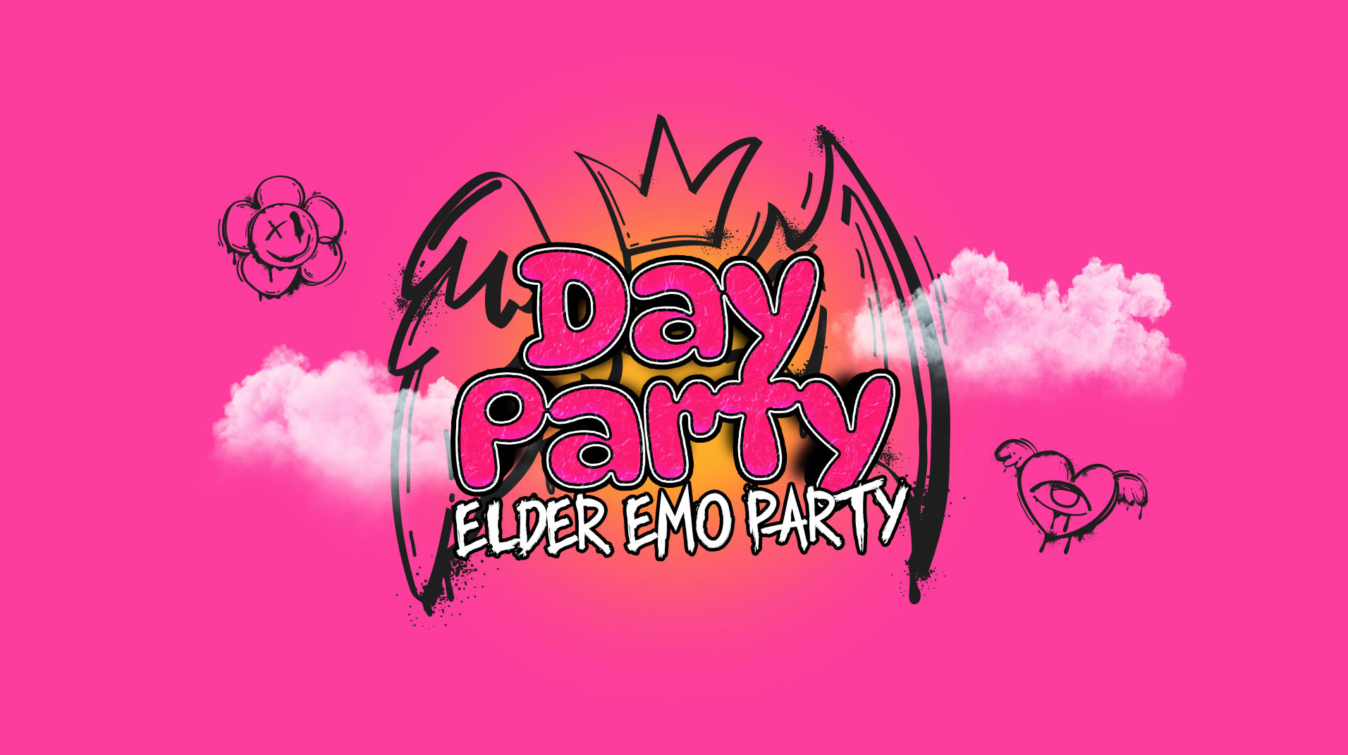 🚨 TODAY! 💗🖤 The Elder Emo Day Party 🖤💗 – Flamingo Rooftop