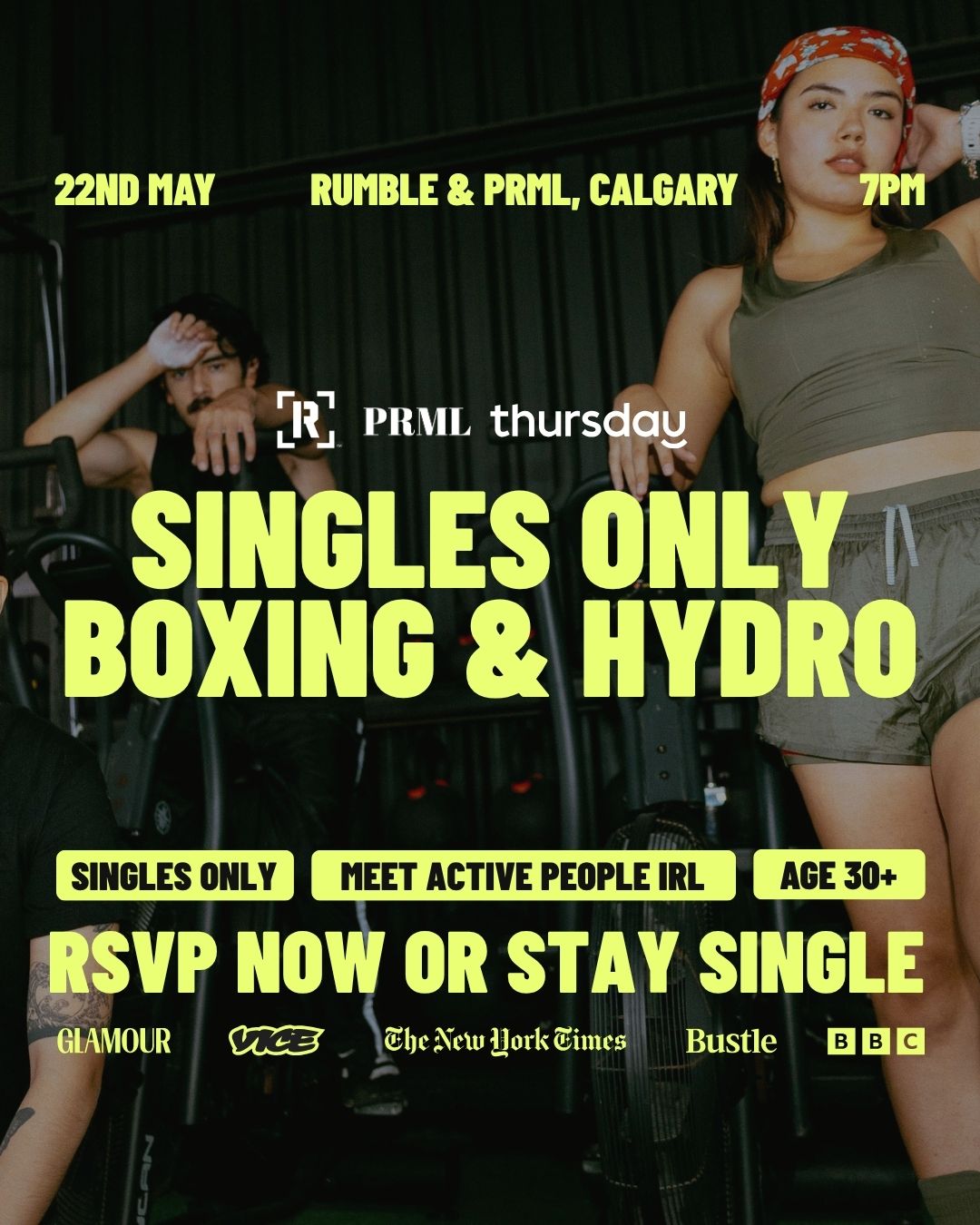 Friday | Rumble 17th Boxing & Spa Night (Age 30+) | Calgary | Book at thursday.com