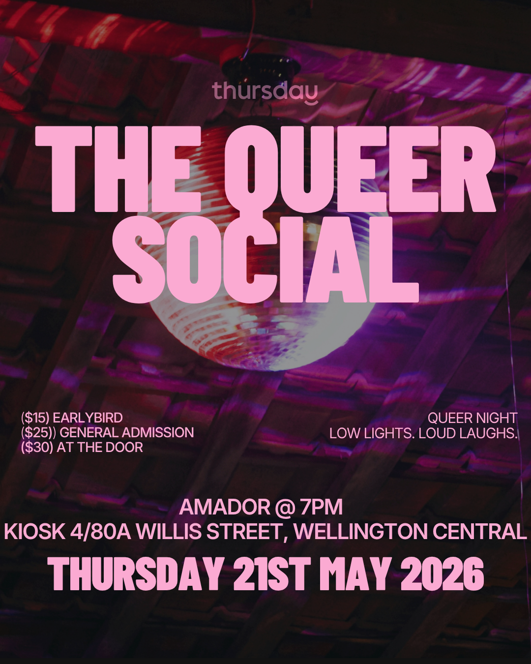 Thursday | THE QUEER SOCIAL | Book at thursday.com