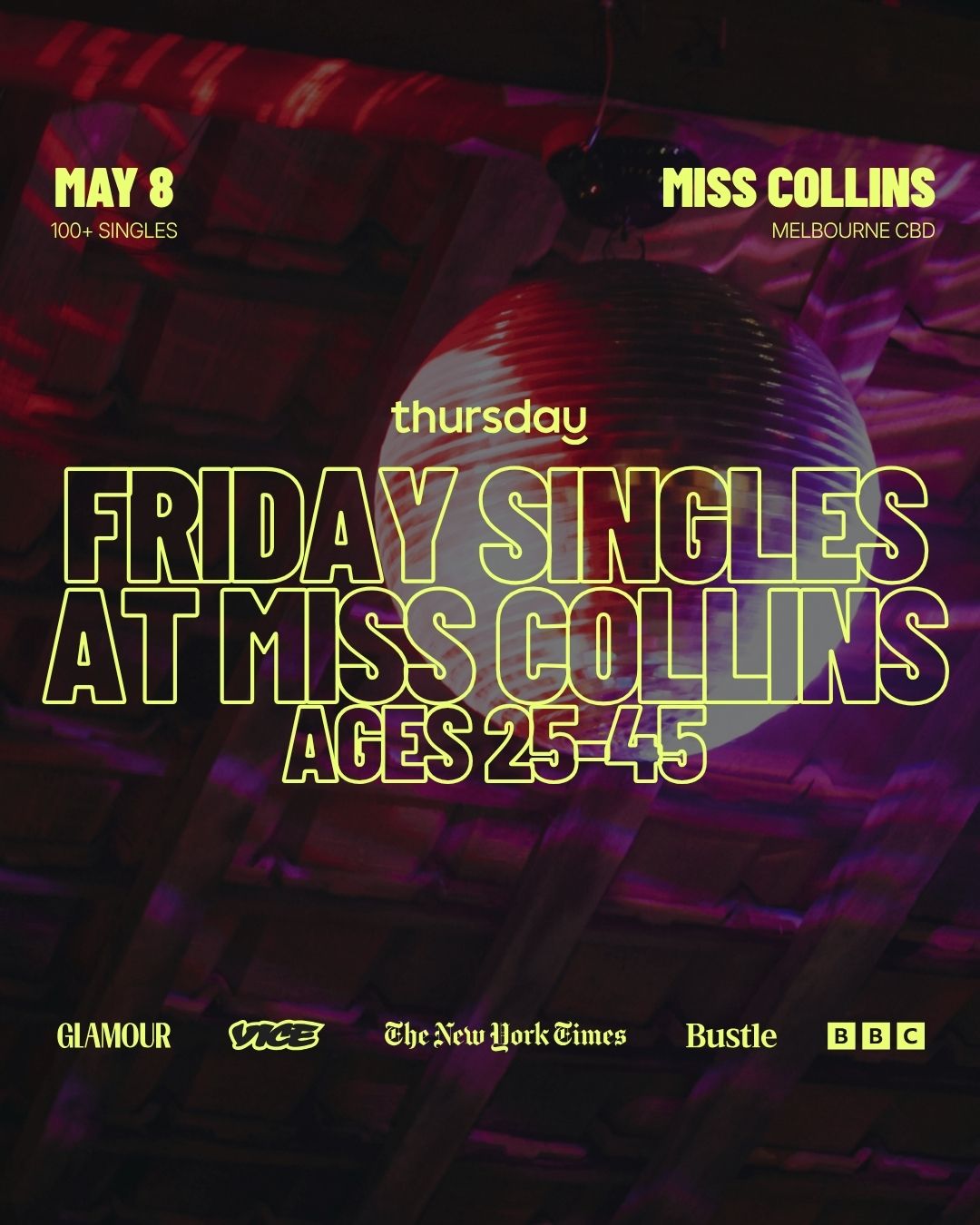 Friday | Friday Night at Ms Collins (25-45) |  St Kilda