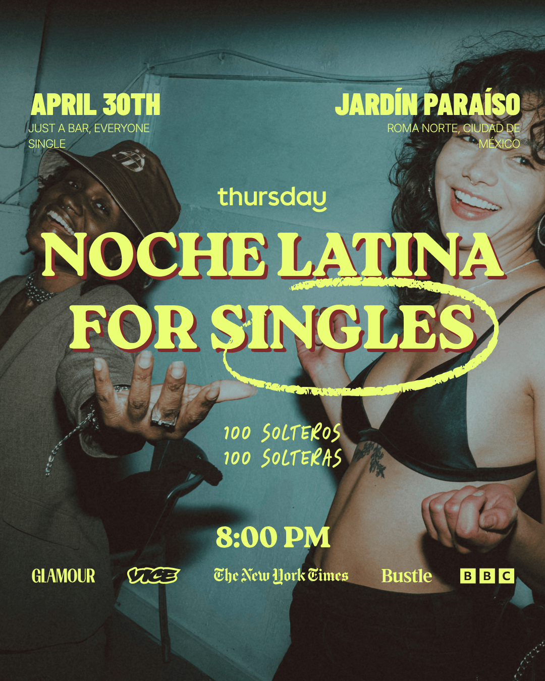 Thursday | Noche Latina for Singles| Mexico City