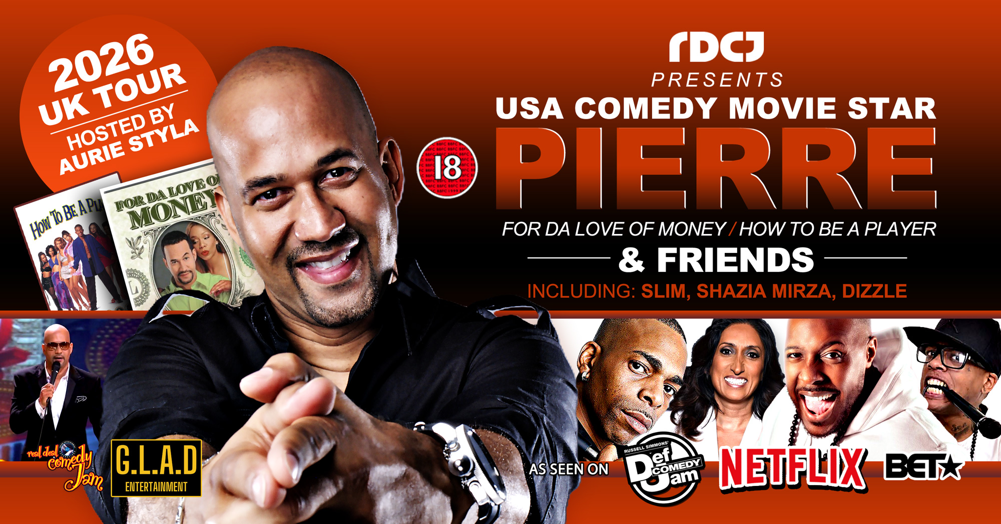 RDCJ PRESENT USA COMEDY MOVIE STAR PIERRE & FRIENDS -Nottingham