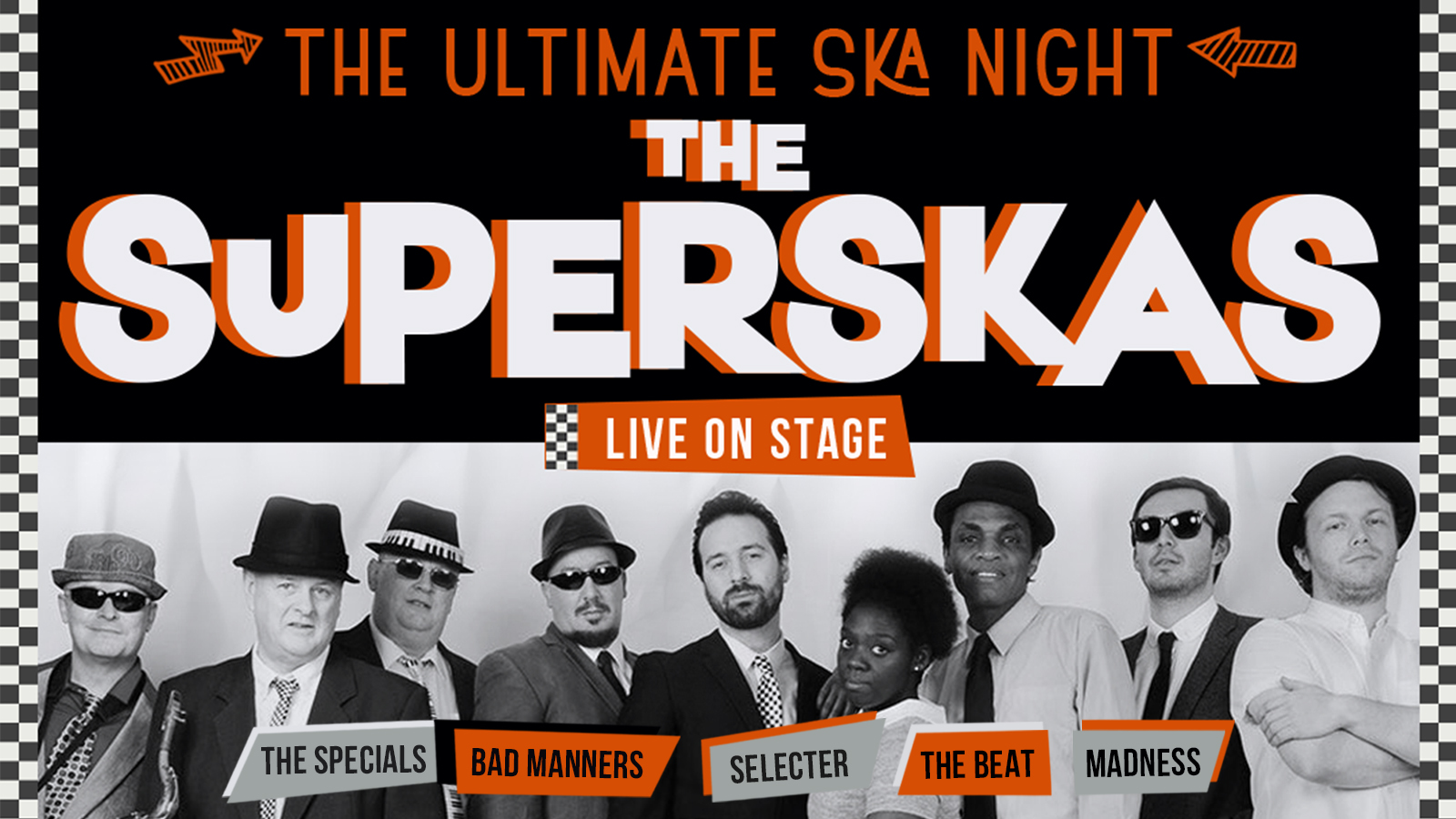 🚨 TONIGHT! 🖤🤍  THE BIG SKA PARTY ft The SUPERSKAS LIVE  🤍🖤