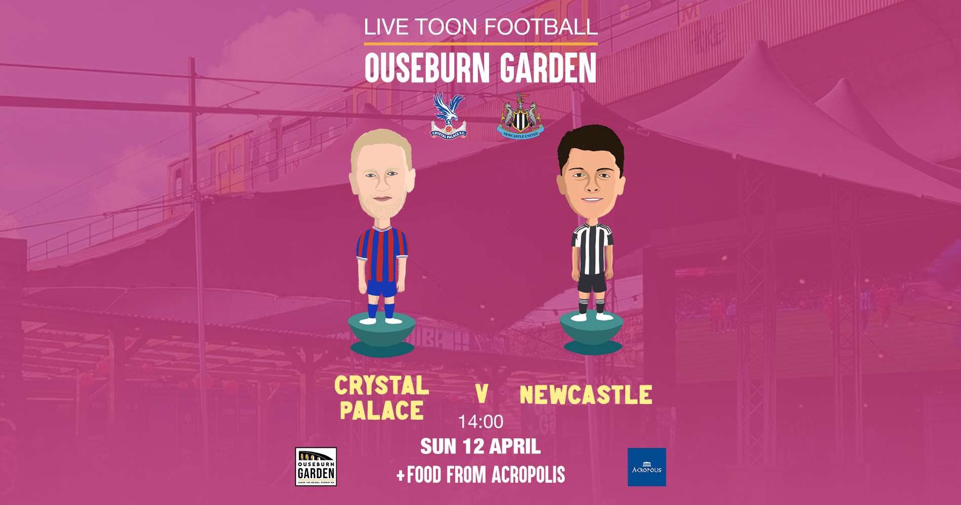 Crystal Palace v Newcastle on The Big Screen