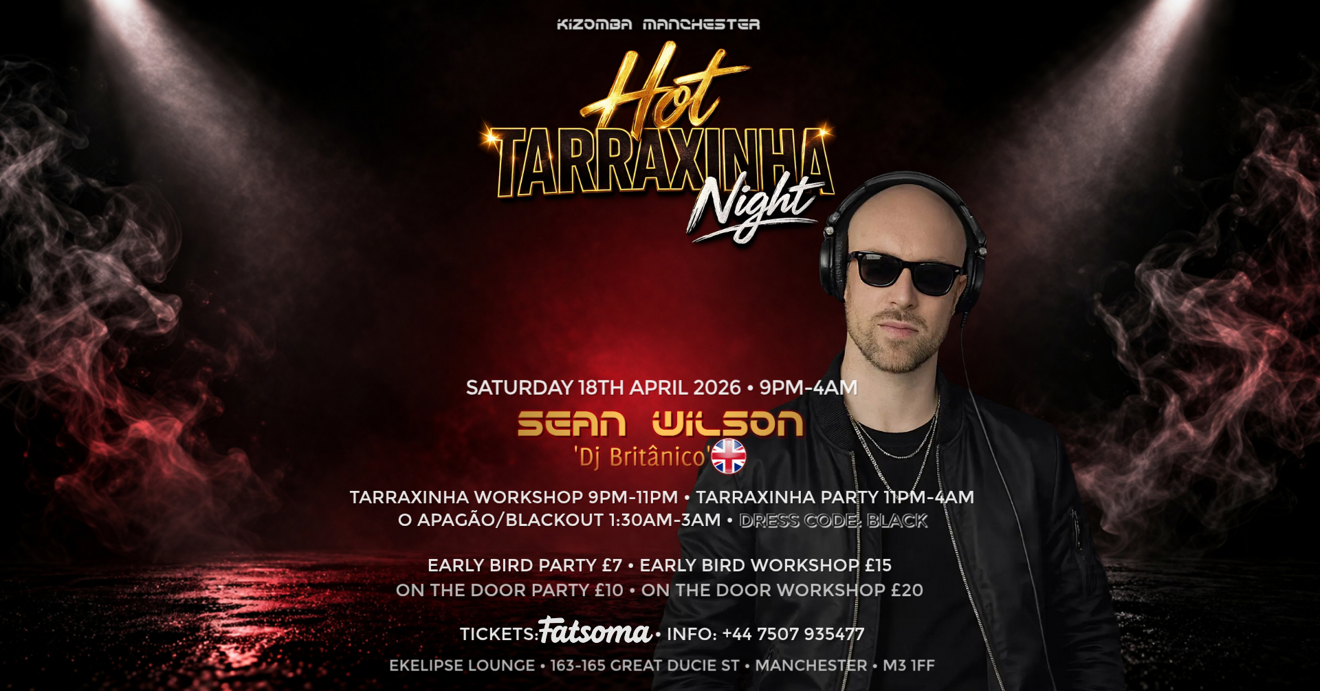 Mwangolé Kizomba Night Manchester with Sean Wilson | EKELIPSE Manchester flyer