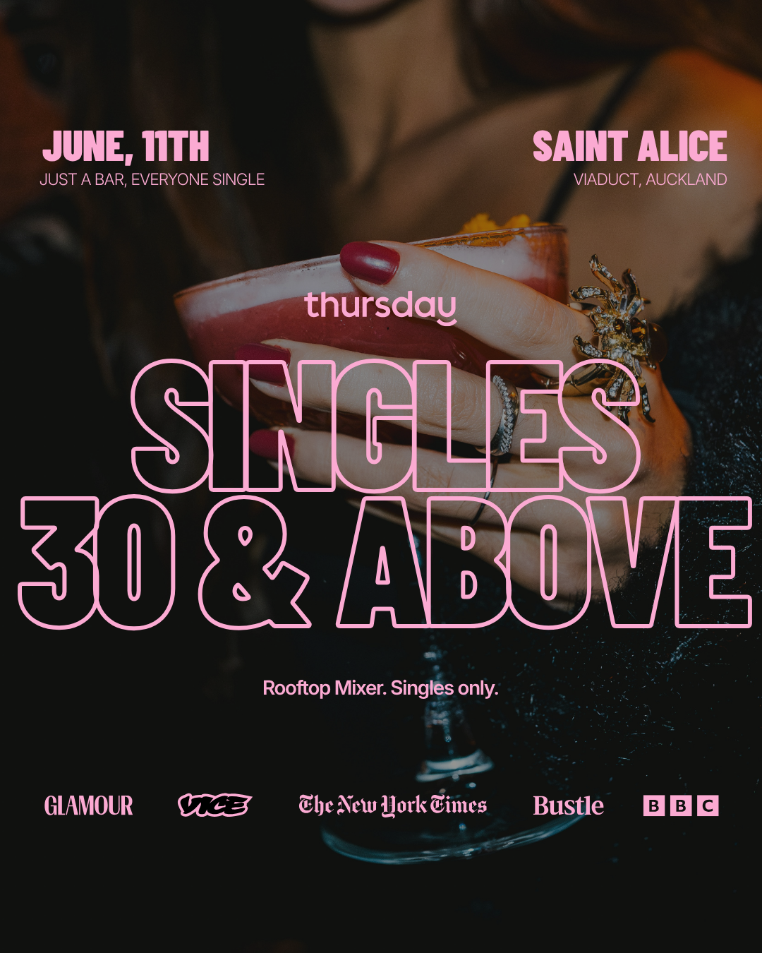 Thursday | 30+ Singles at Saint Alice | Book at thursday.com