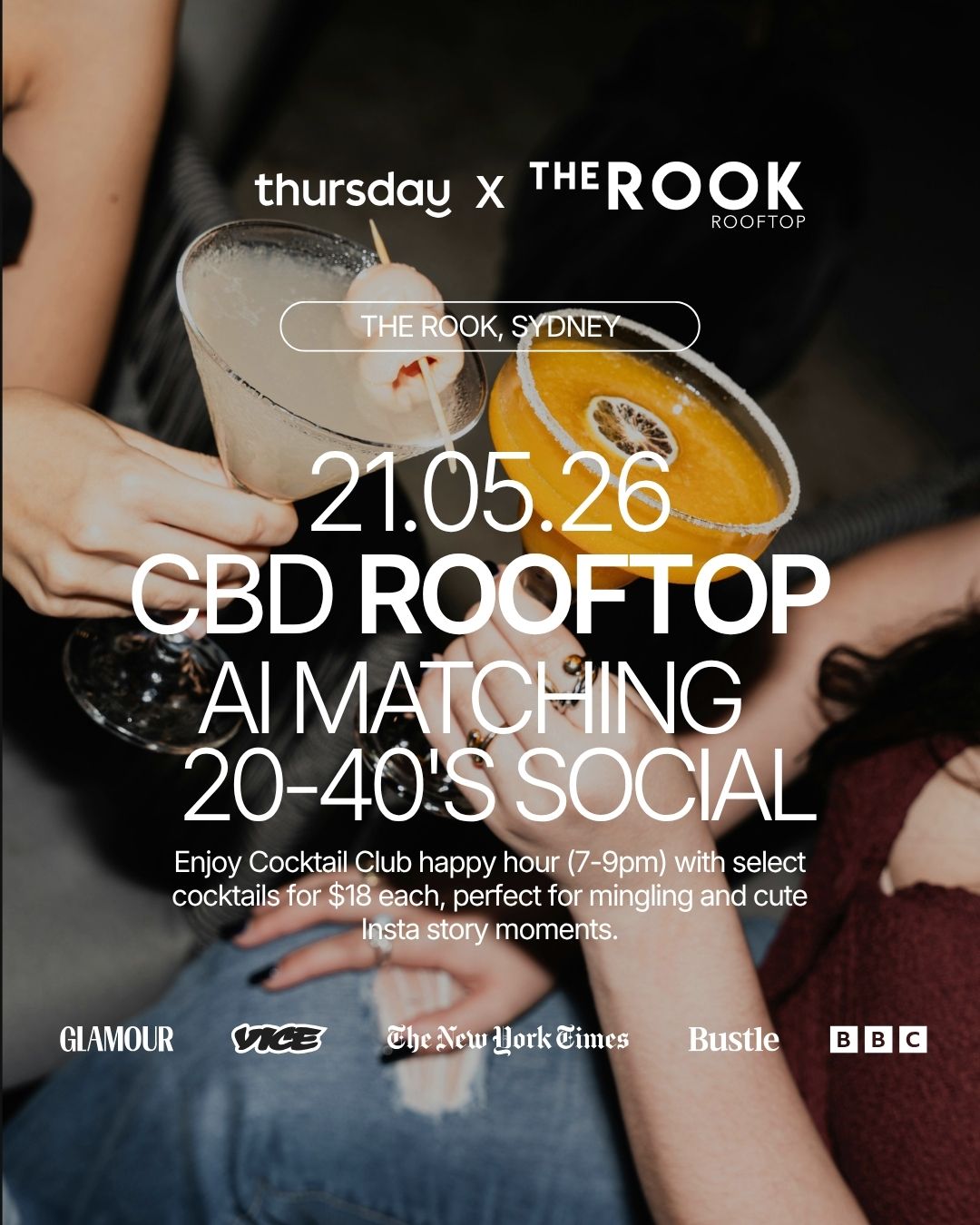 Thursday | The Rook (20-40) | Sydney CBD | Book at thursday.com
