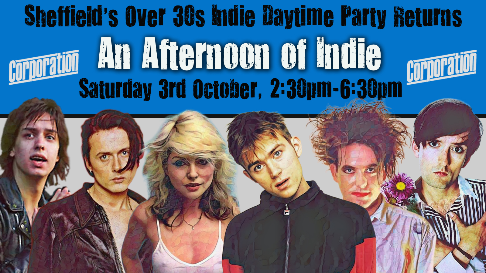 SHEFFIELD: An Afternoon of indie - Indie for the over 30s: 3rd October, 2:30pm-6:30pm