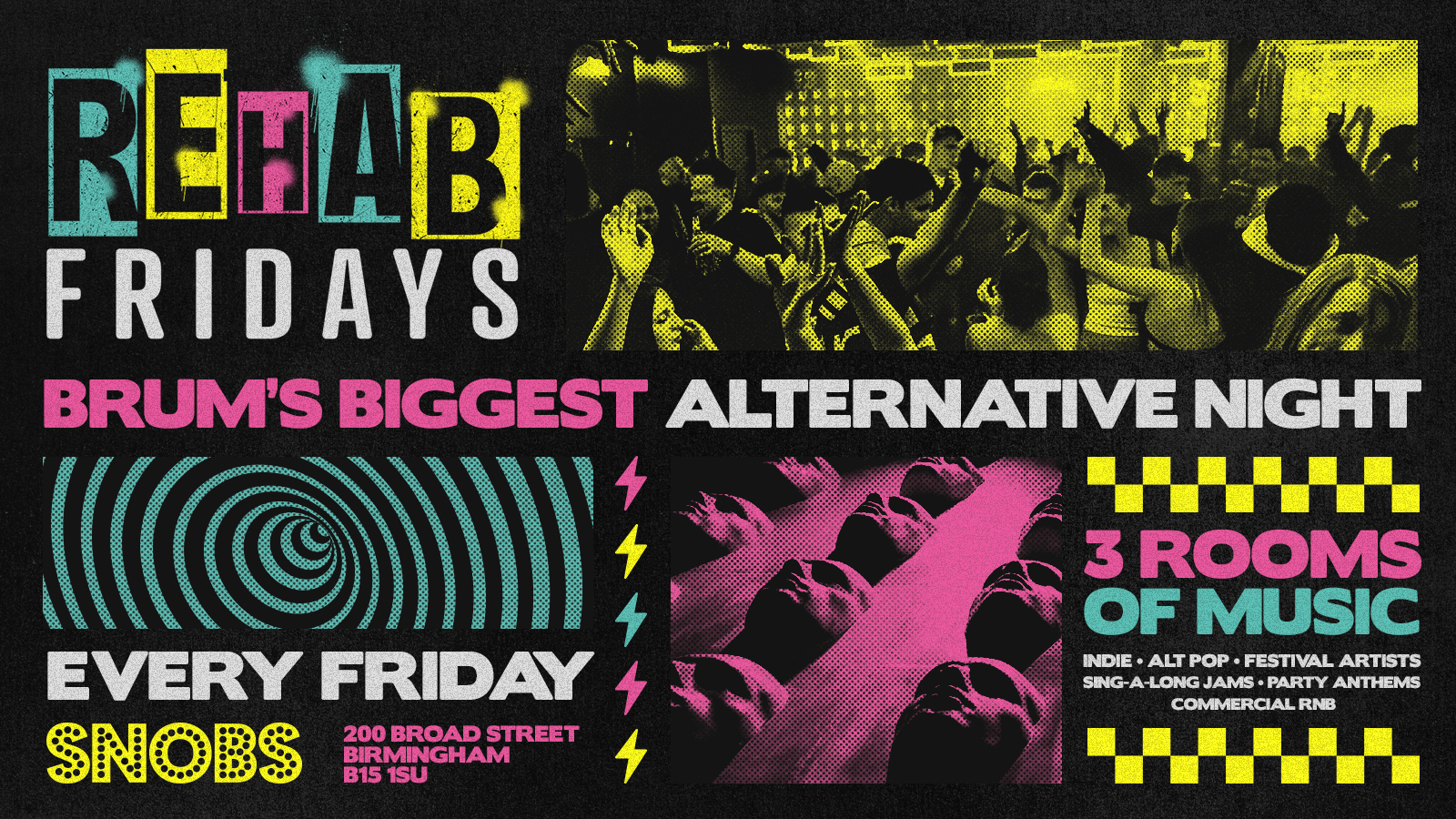 Rehab Friday [TONIGHT] @ Snobs Birmingham 🤟29/05