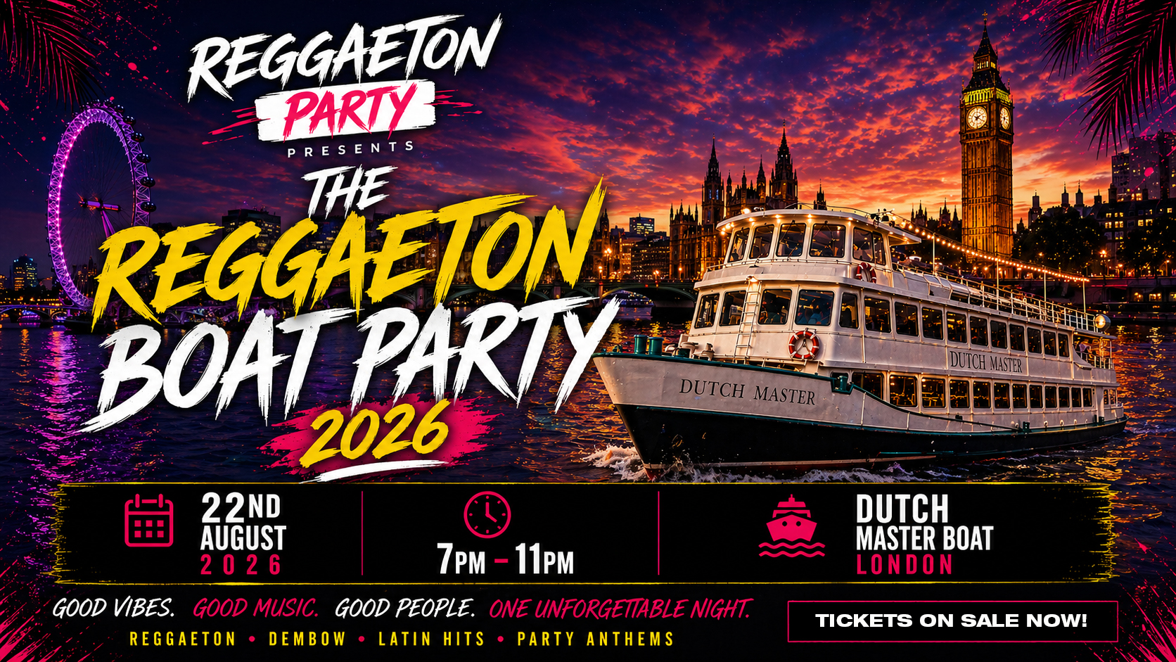 Reggaeton Summer Boat Party 2026