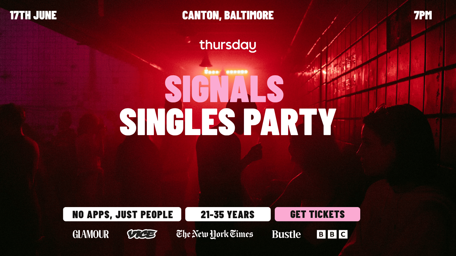 Thursday | Signals Singles Party | Tickets now exclusively at thursday.com