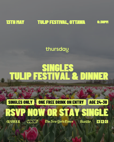 Thursday Dinner | Tulip Festival & Dinner (24-29) | Tulip Festival